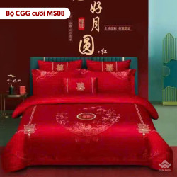 Chăn ga gối cưới mã MS08