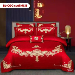 Chăn ga gối cưới mã MS11
