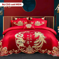 Chăn ga gối cưới mã MS14