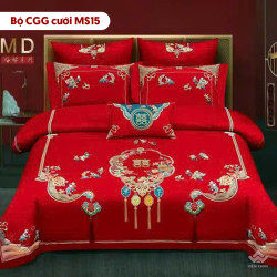Chăn ga gối cưới mã MS15