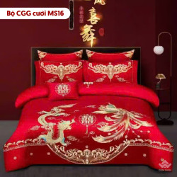 Chăn ga gối cưới mã MS16