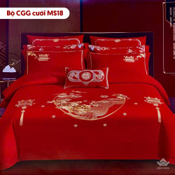 Chăn ga gối cưới mã MS18