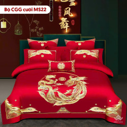 Chăn ga gối cưới mã MS22