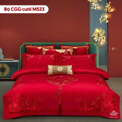 Chăn ga gối cưới mã MS23