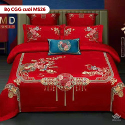 Chăn ga gối cưới mã MS26