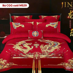 Chăn ga gối cưới mã MS29