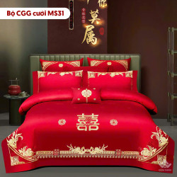 Chăn ga gối cưới mã MS31