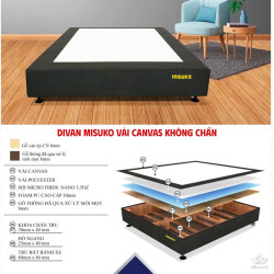 Divan khách sạn Misuko vải Canvas không chần