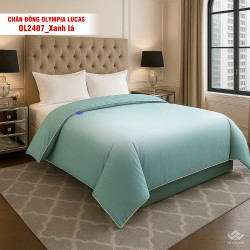 Chăn đông Olympia Lucas OL2407 xanh lá