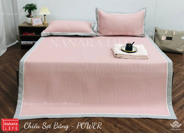 Chiếu mát sợi băng Nanara màu hồng