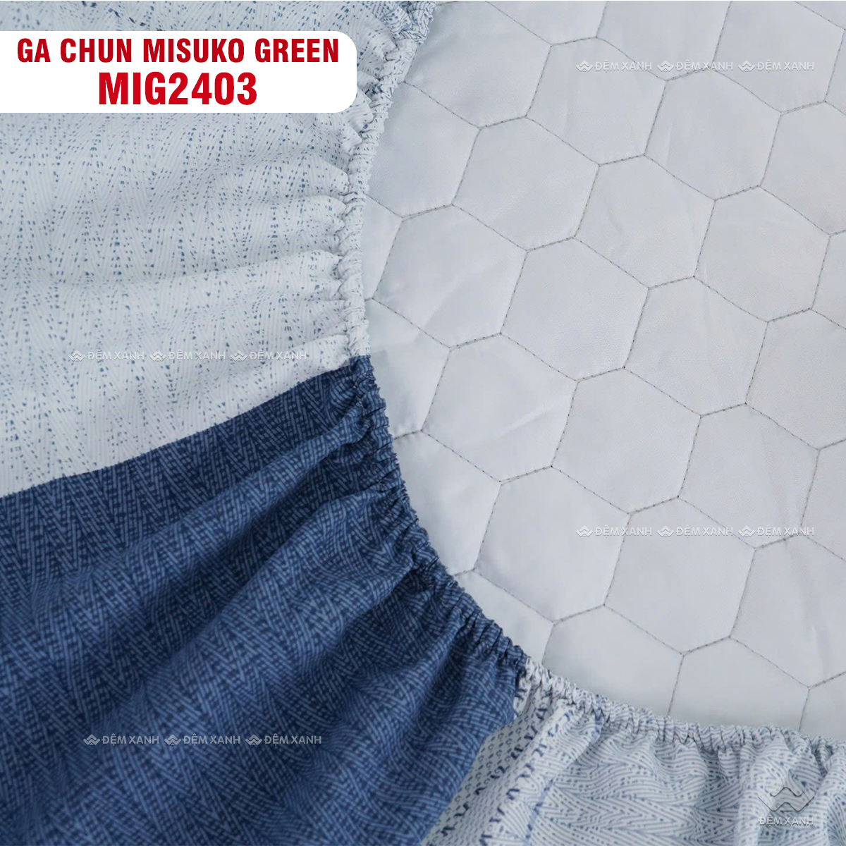 Bộ chăn ga gối Nhật Bản Misuko Green MIG2403