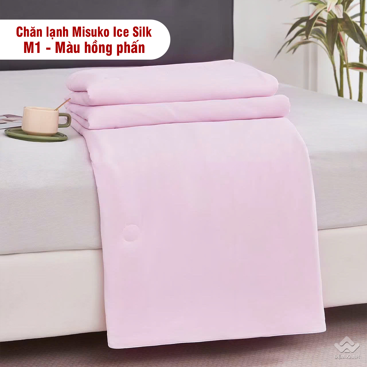 Chăn lạnh Misuko Ice Silk M1 màu hồng phấn