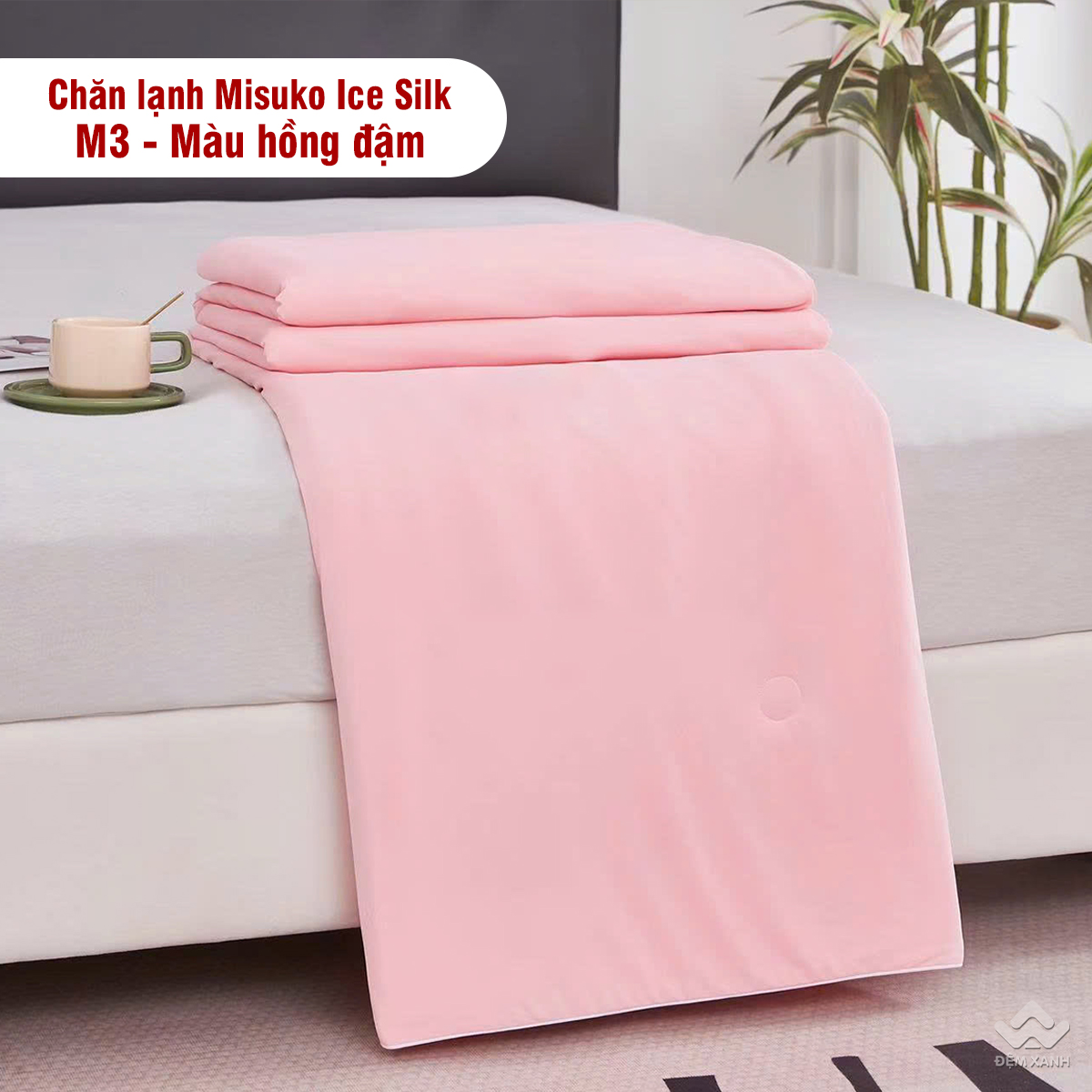 Chăn lạnh Misuko Ice Silk M3 màu hồng đậm