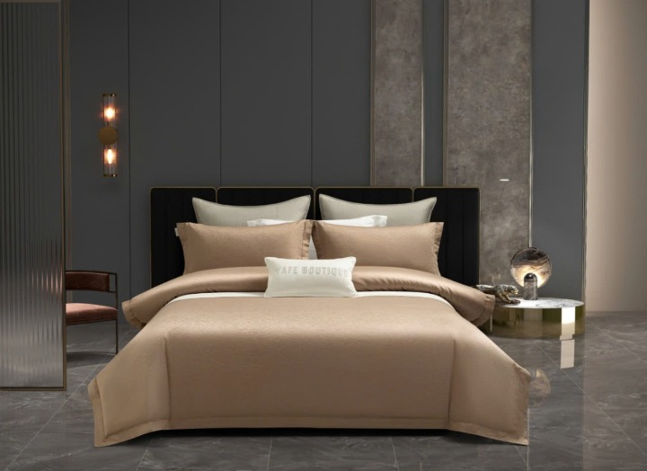 Chăn ga gối cotton cao cấp nhập khẩu 4 món  CTNK03 Nhã Mộc